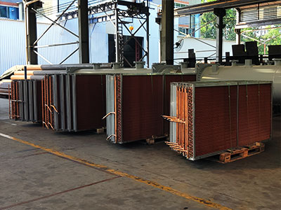 30套！聯合銅翅片換熱器批量交付